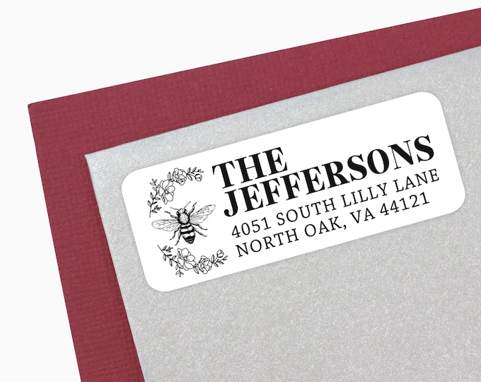 18 Custom Address Labels - Clear Address Labels - Mailing Labels