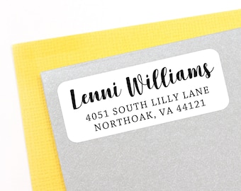 18 Custom Address Labels - Clear Address Labels - Mailing Labels