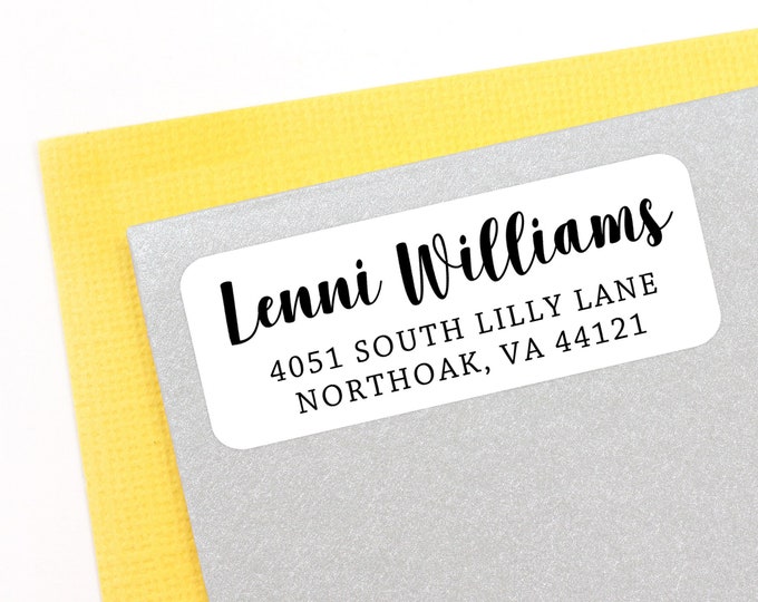 18 Custom Address Labels - Clear Address Labels - Mailing Labels