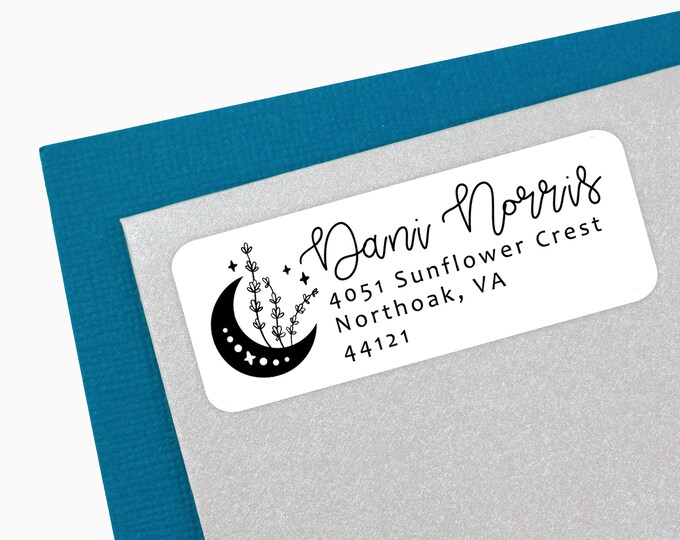 18 Custom Address Labels - Clear Address Labels - Mailing Labels