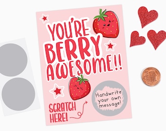 DIY Scratch off Cards Valentine's Day - Secret Message - Scratch off Notes - Teacher Rewards Card