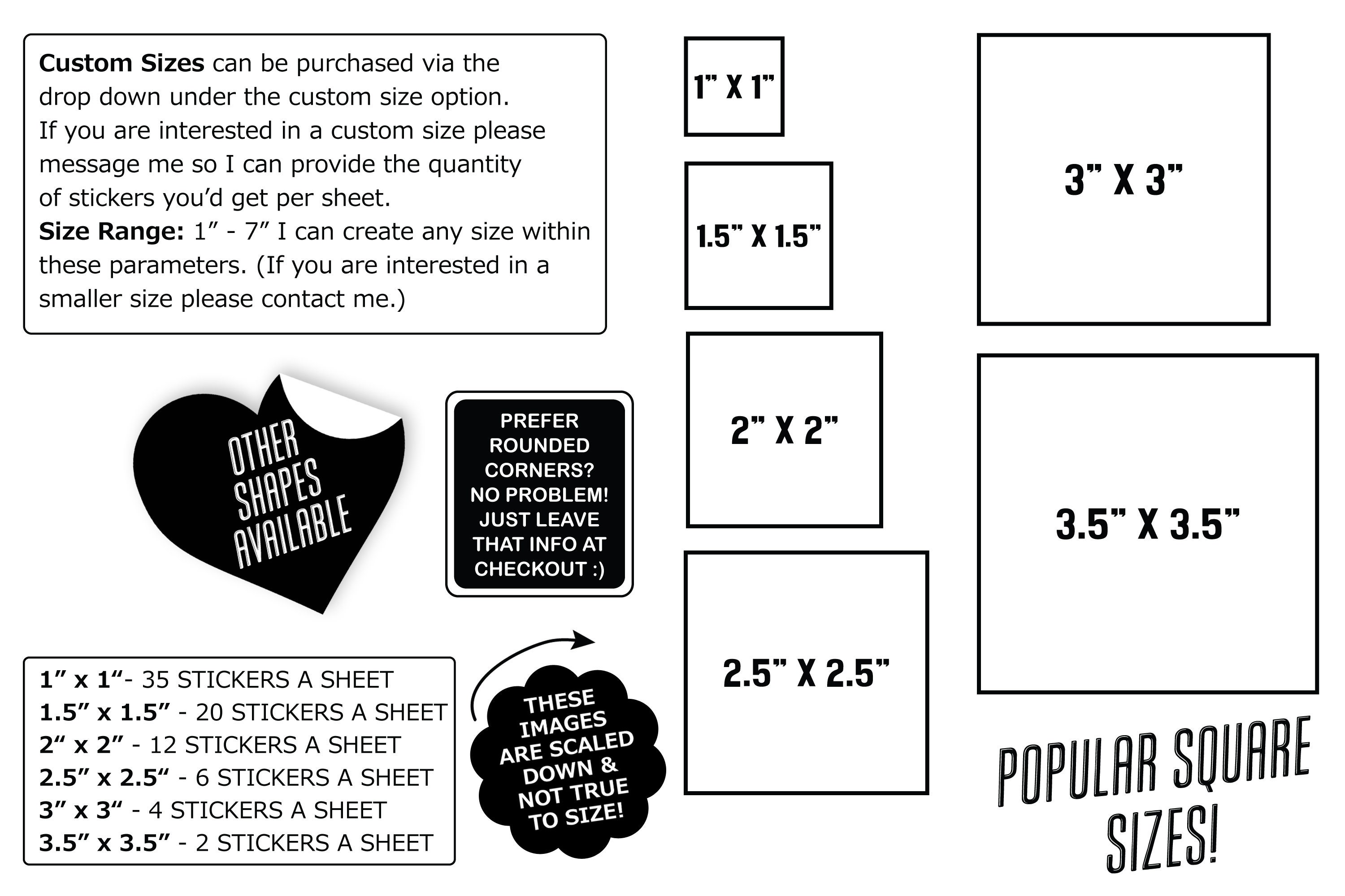 Custom Shape Stickers - Custom Stickers and Labels