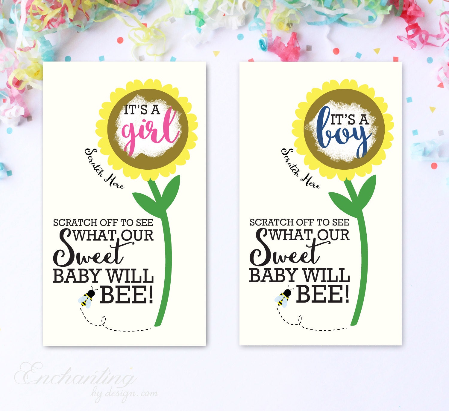 Sweet As Can Bee Baby Shower Scratch Off Game – Paper Cute Ink