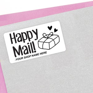 18 Custom Business Thank you Stickers - Small Business Stickers - Packaging Thank you Stickers