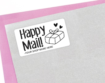 18 Custom Business Thank you Stickers - Small Business Stickers - Packaging Thank you Stickers