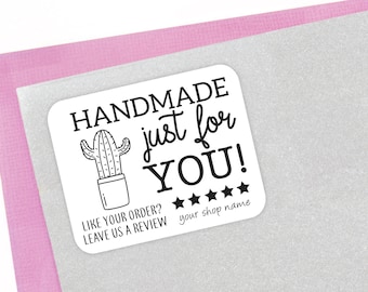 16 Custom Business Thank you Stickers - Small Business Stickers  - Packaging Thank you Stickers