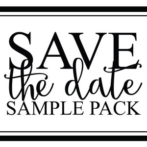 Save The Date Sample Pack - Scratch Off Save The Date Cards - Custom Save The Date