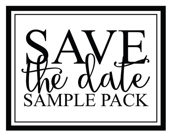 Save The Date Sample Pack - Scratch Off Save The Date Cards - Custom Save The Date