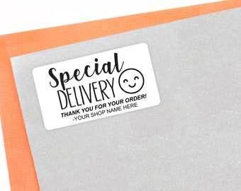 18 Custom Business Thank you Stickers - Small Business Stickers - Packaging Thank you Stickers