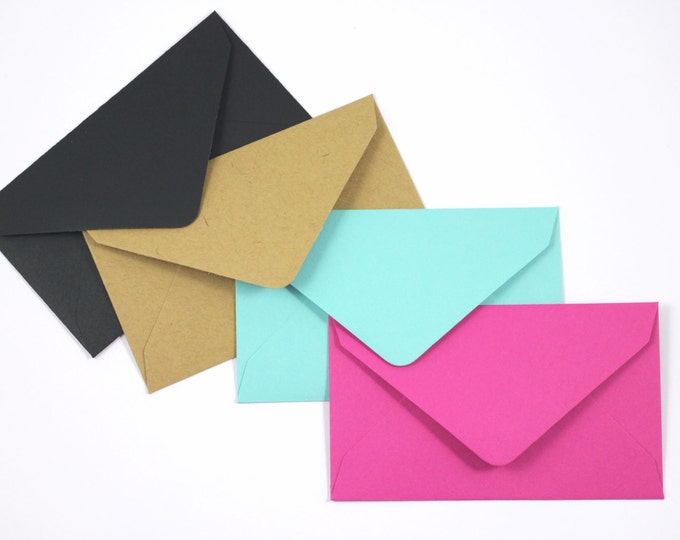 10 Matte Mini Envelopes Perfect For Scratch Off Cards