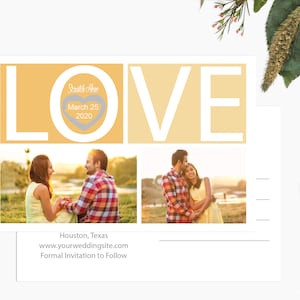 Raspe cartões para salvar a data - estilo cartão postal, salve a data - cartões para salvar a data com foto personalizada