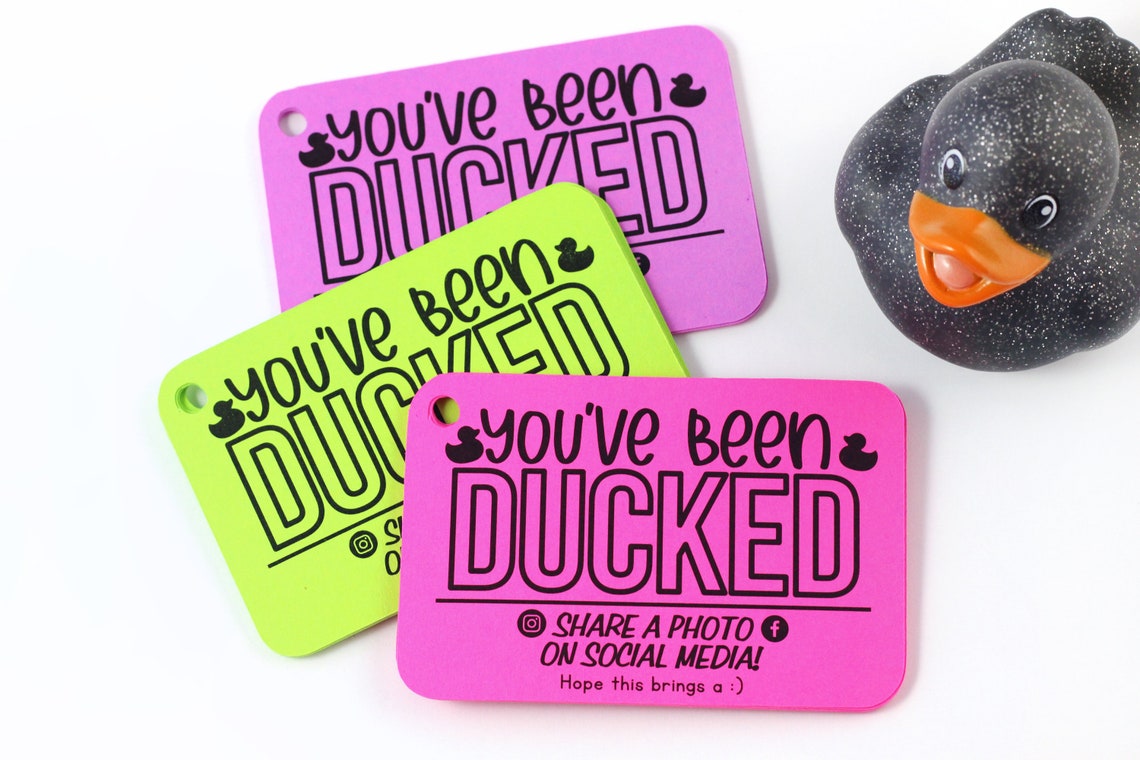 Youve Been Ducked Duck Tags Ducking Tags Tags for - Etsy