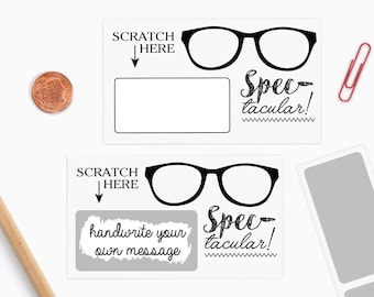 10 DIY Scratch off Cards Spec-Tauclar Job! - Secret Message - Teacher Rewards Card -  Classroom Reward Card