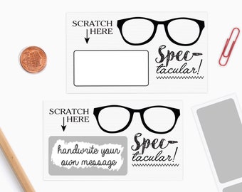 10 DIY Scratch off Cards Spec-Tauclar Job! - Secret Message - Teacher Rewards Card -  Classroom Reward Card