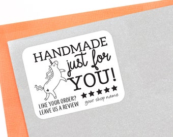 16 Custom Business Thank you Stickers - Small Business Stickers  - Packaging Thank you Stickers