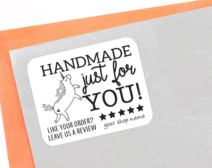 16 Custom Business Thank you Stickers - Small Business Stickers  - Packaging Thank you Stickers