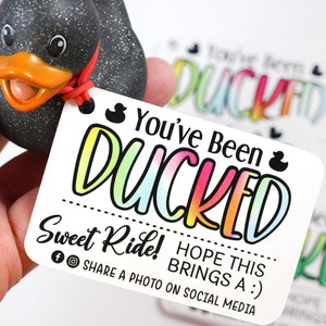You’ve been ducked - duck tags - ducking tags - tags for ducking
