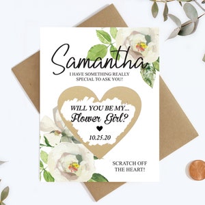 Bridesmaid Scratch Off Card - Will you be my Bridesmaid Cards - Bridesmaid Proposal Card