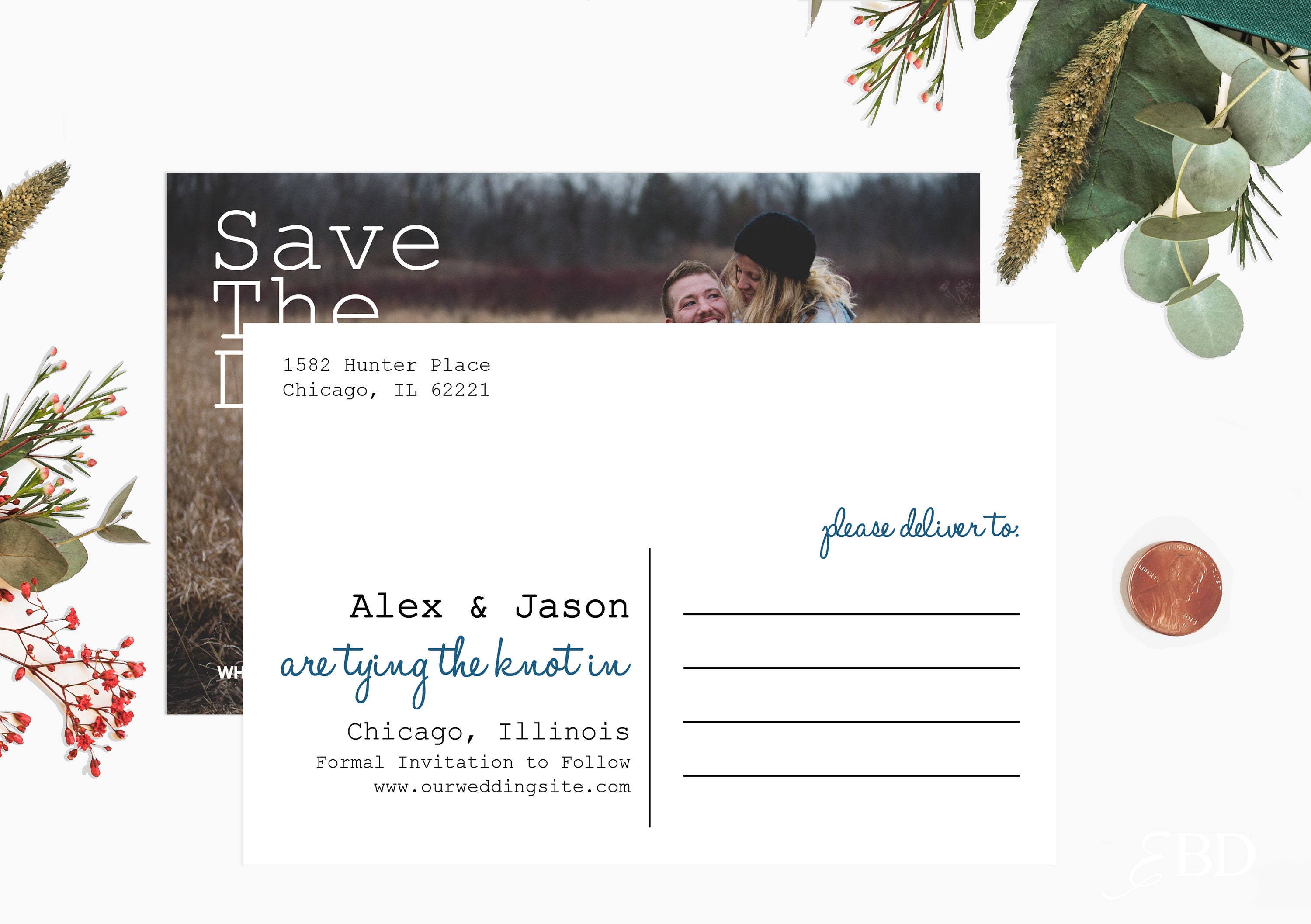 Custom Save the Date Cards