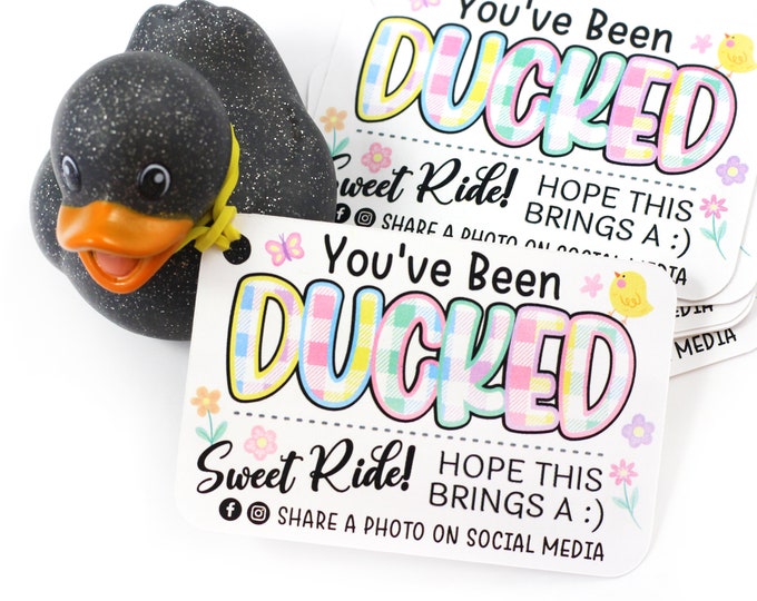 Spring Time You’ve been ducked - duck tags - ducking tags - tags for ducking