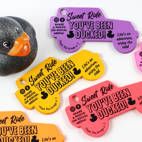 You’ve been ducked - duck tags - ducking tags - tags for ducking