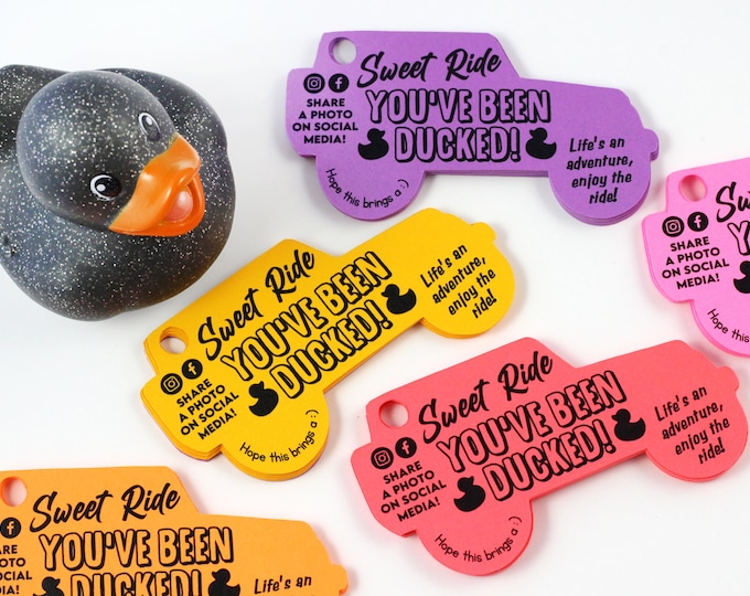 You’ve been ducked - duck tags - ducking tags - tags for ducking