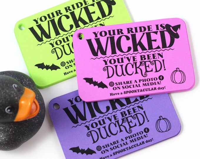 You’ve been ducked - duck tags - ducking tags - tags for ducking