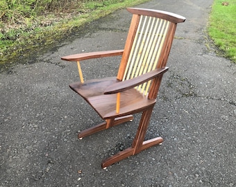 Conoid Chair made in the style of George Nakashima