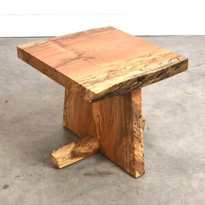 Side Table for Living Room Modern , Accent Table Bedroom , End Table Modern , George Nakashima , Live Edge Furniture , Free Edge Table image 7