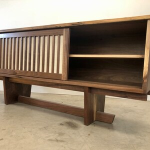 George Nakashima , Inspired Credenza , Mid Century Modern Sideboard , Danish Modern Buffet , Mid Century Modern Living Room Furniture image 8