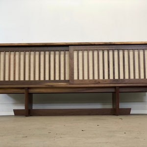 George Nakashima , Inspired Credenza , Mid Century Modern Sideboard , Danish Modern Buffet , Mid Century Modern Living Room Furniture image 2