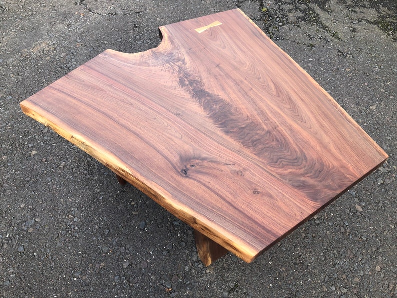 Nakashima Style Live Edge American Walnut Coffee Table Etsy