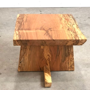 Side Table for Living Room Modern , Accent Table Bedroom , End Table Modern , George Nakashima , Live Edge Furniture , Free Edge Table image 8