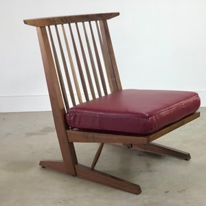 George Nakashima Inspired Conoid Lounge Chair , Mid Century Modern Accent Chair image 5