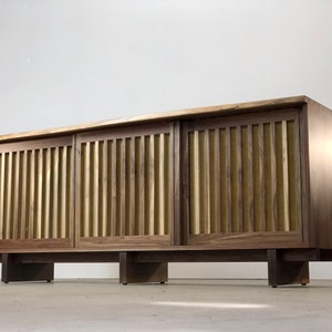 George Nakashima inspired Credenza , Console , Sideboard, Buffet , Mid Century Modern image 7