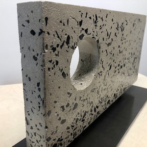 Contemporary Concrete and Steel Sculpture Abstract Sculpture Modern Art Sculpture Contemporary Art Mid Century Modern Art image 1