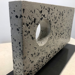 Contemporary Concrete and Steel Sculpture - Abstract Sculpture - Modern Art Sculpture - Contemporary Art - Mid Century Modern Art