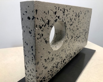 Contemporary Concrete and Steel Sculpture - Abstract Sculpture - Modern Art Sculpture - Contemporary Art - Mid Century Modern Art