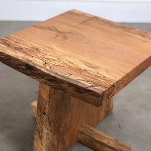 Side Table for Living Room Modern , Accent Table Bedroom , End Table Modern , George Nakashima , Live Edge Furniture , Free Edge Table image 5