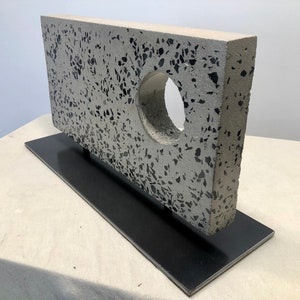 Contemporary Concrete and Steel Sculpture Abstract Sculpture Modern Art Sculpture Contemporary Art Mid Century Modern Art image 5