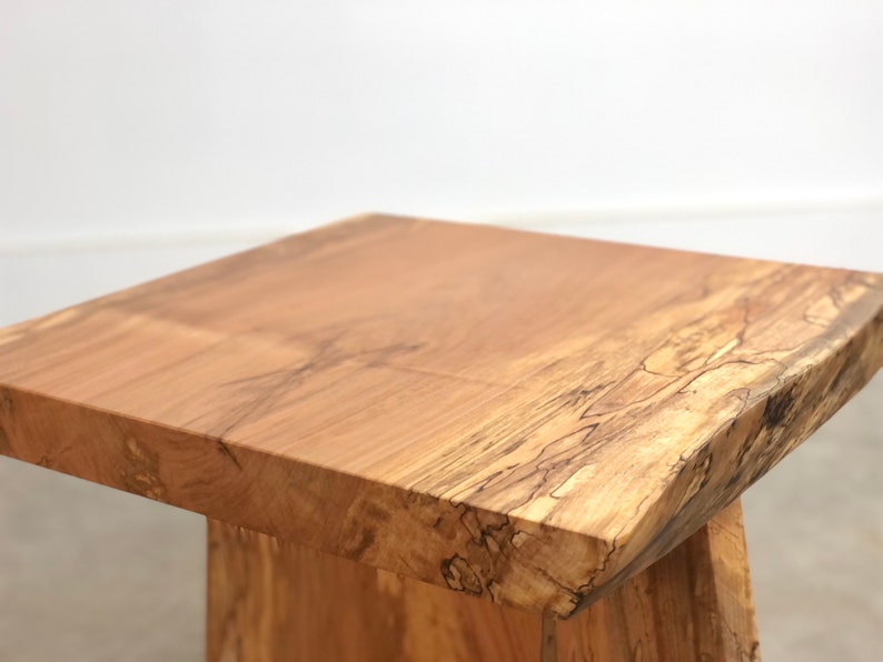 Side Table for Living Room Modern , Accent Table Bedroom , End Table Modern , George Nakashima , Live Edge Furniture , Free Edge Table image 10