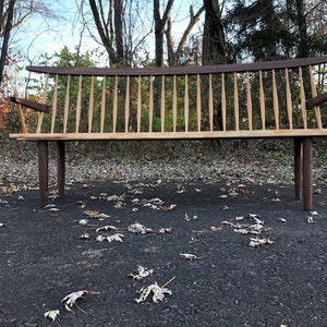 George Nakashima Style Conoid Bench image 9