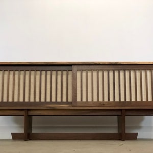 George Nakashima , Inspired Credenza , Mid Century Modern Sideboard , Danish Modern Buffet , Mid Century Modern Living Room Furniture image 6