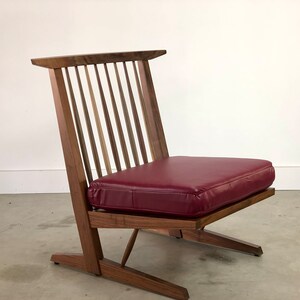 George Nakashima Inspired Conoid Lounge Chair , Mid Century Modern Accent Chair image 2