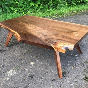 Live Edge Coffee Table , Mid Century Modern , George Nakashima Style , Danish Modern , Modern Design , Scandinavian Design