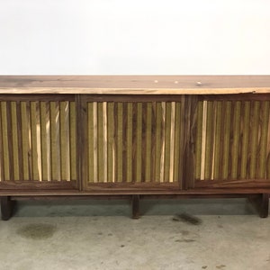 George Nakashima inspired Credenza , Console , Sideboard, Buffet , Mid Century Modern image 5