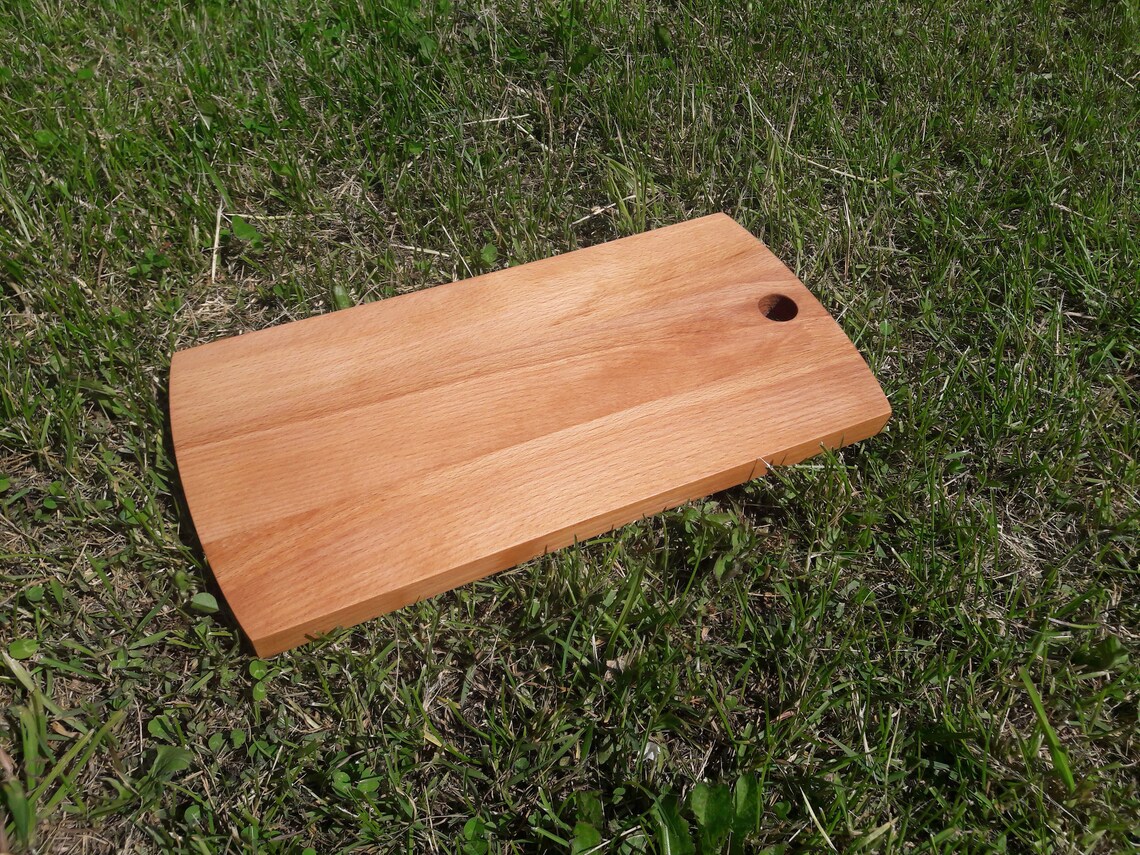 Beech wood cutting board Etsy