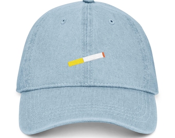 ciggie denim embroidered hat