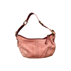 Red Suede Coach Soho - Etsy