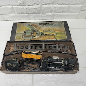 Vintage japanese tin toy train - Etsy 日本